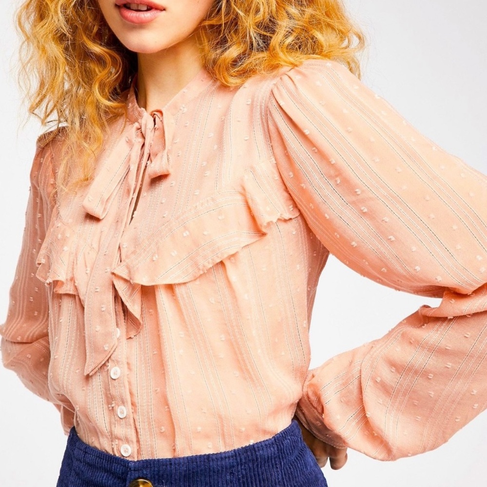 FREE PEOPLE Blissful Beginnings Blouse Women’s Size XS